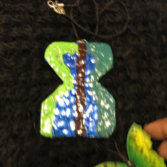 Reversible Unique Vintage Rare One of a Kind Handmade Necklace - Picture 10 of 16